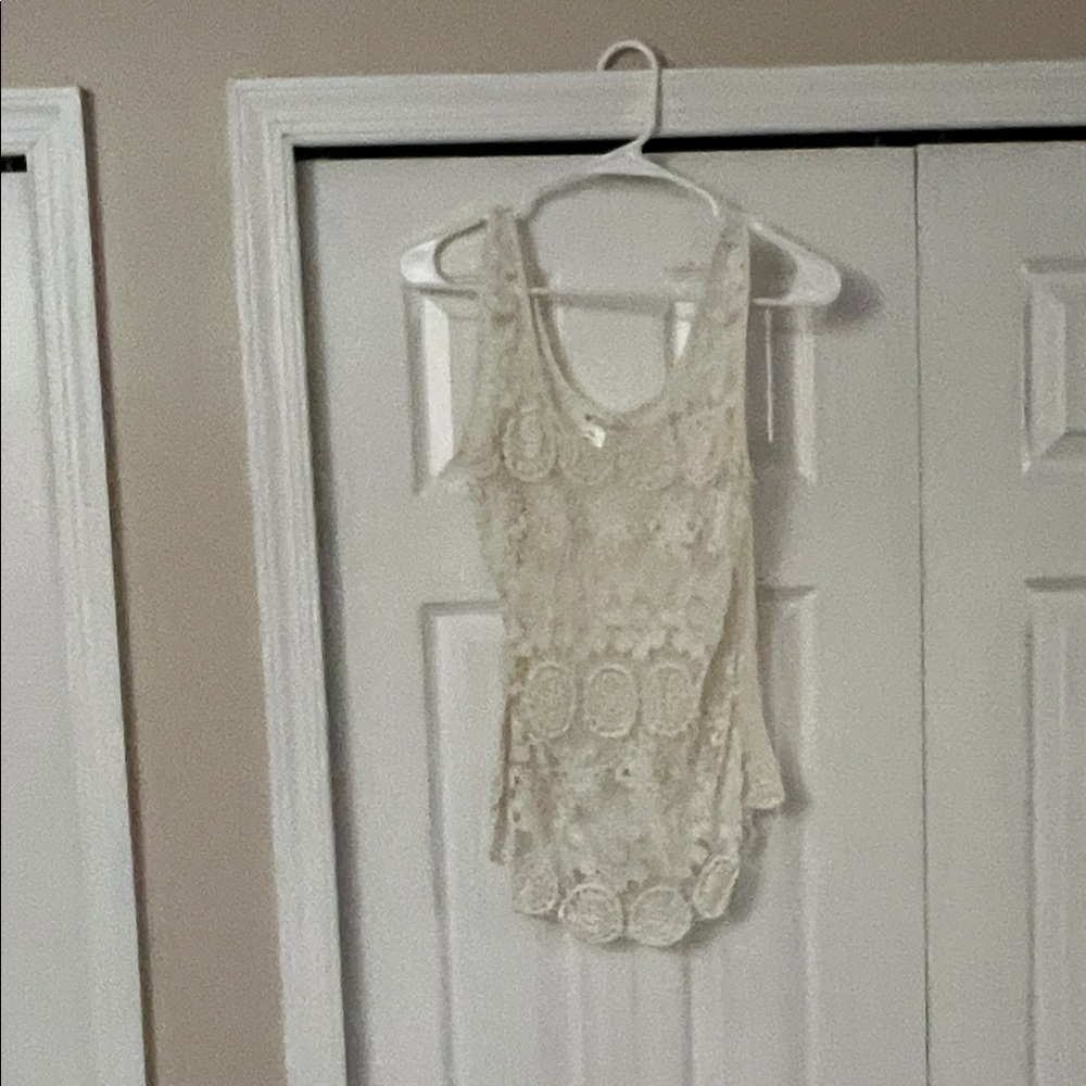 Better Be Elegant Cream Lace Top